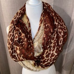 Infinity Scarf Leopard/Gold